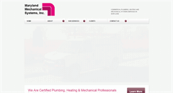 Desktop Screenshot of marylandmechanicalsystems.com